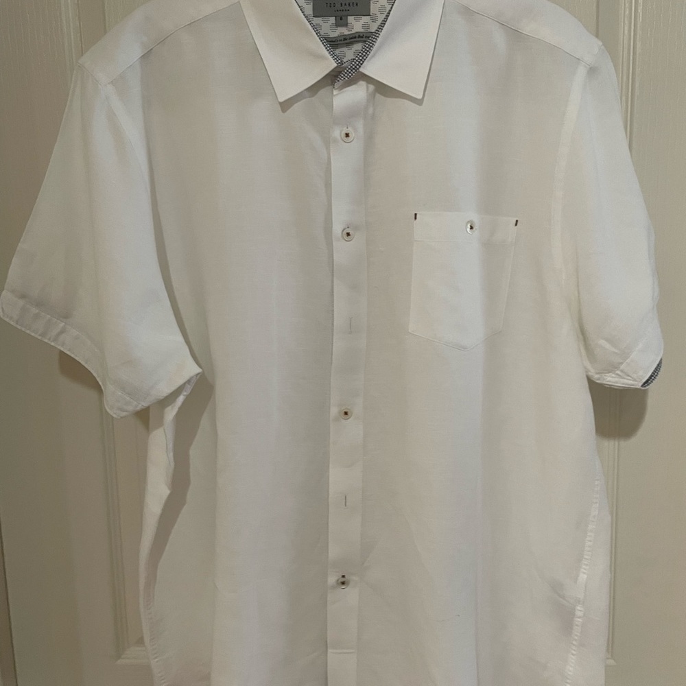 Ted Baker London Linen Blend Button Down - Picture 5 of 10